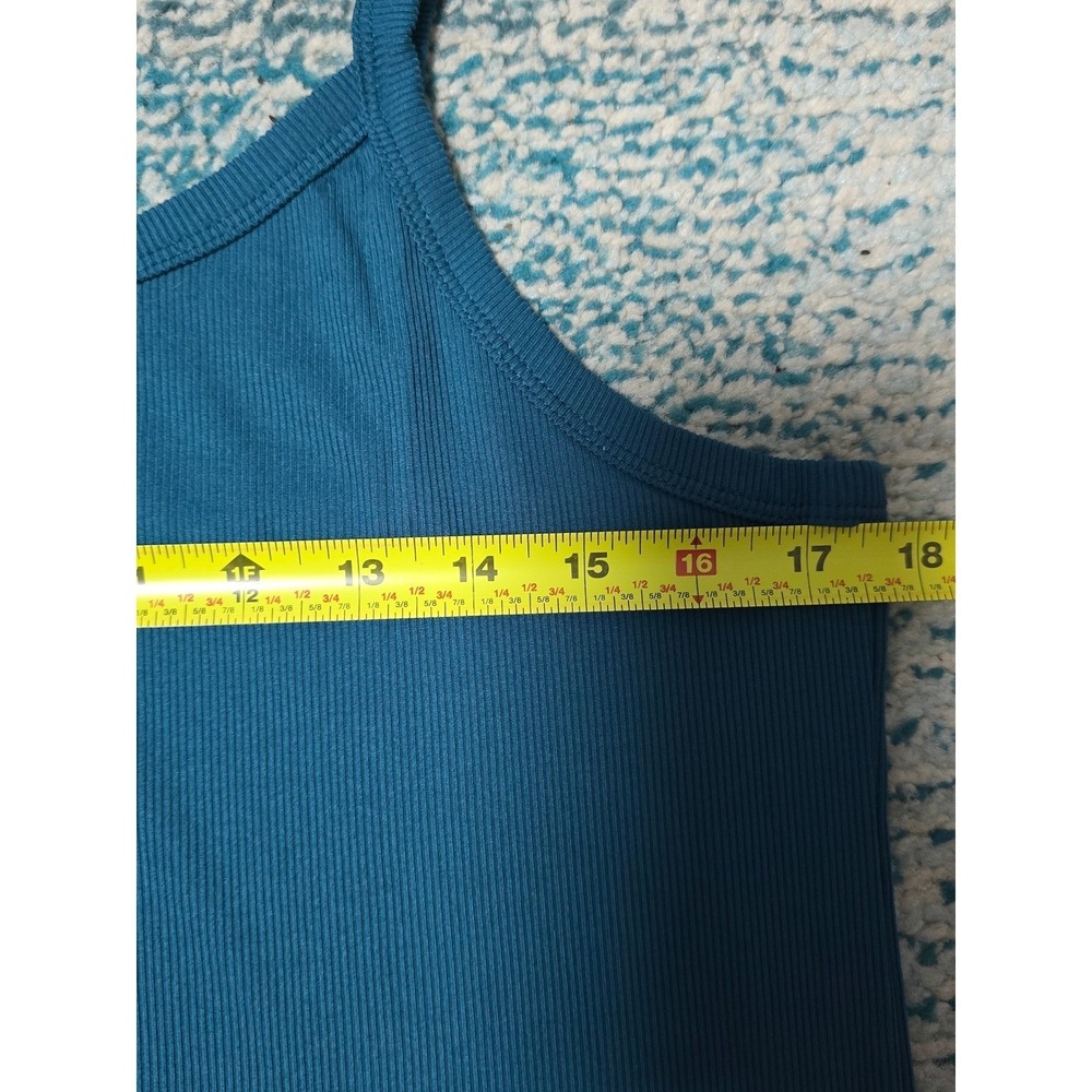 Set of 3 XXL 19 Ribbed Tank Top Bundle Sleeveless Maroon Blue Mustard (T) - Picture 9 of 13